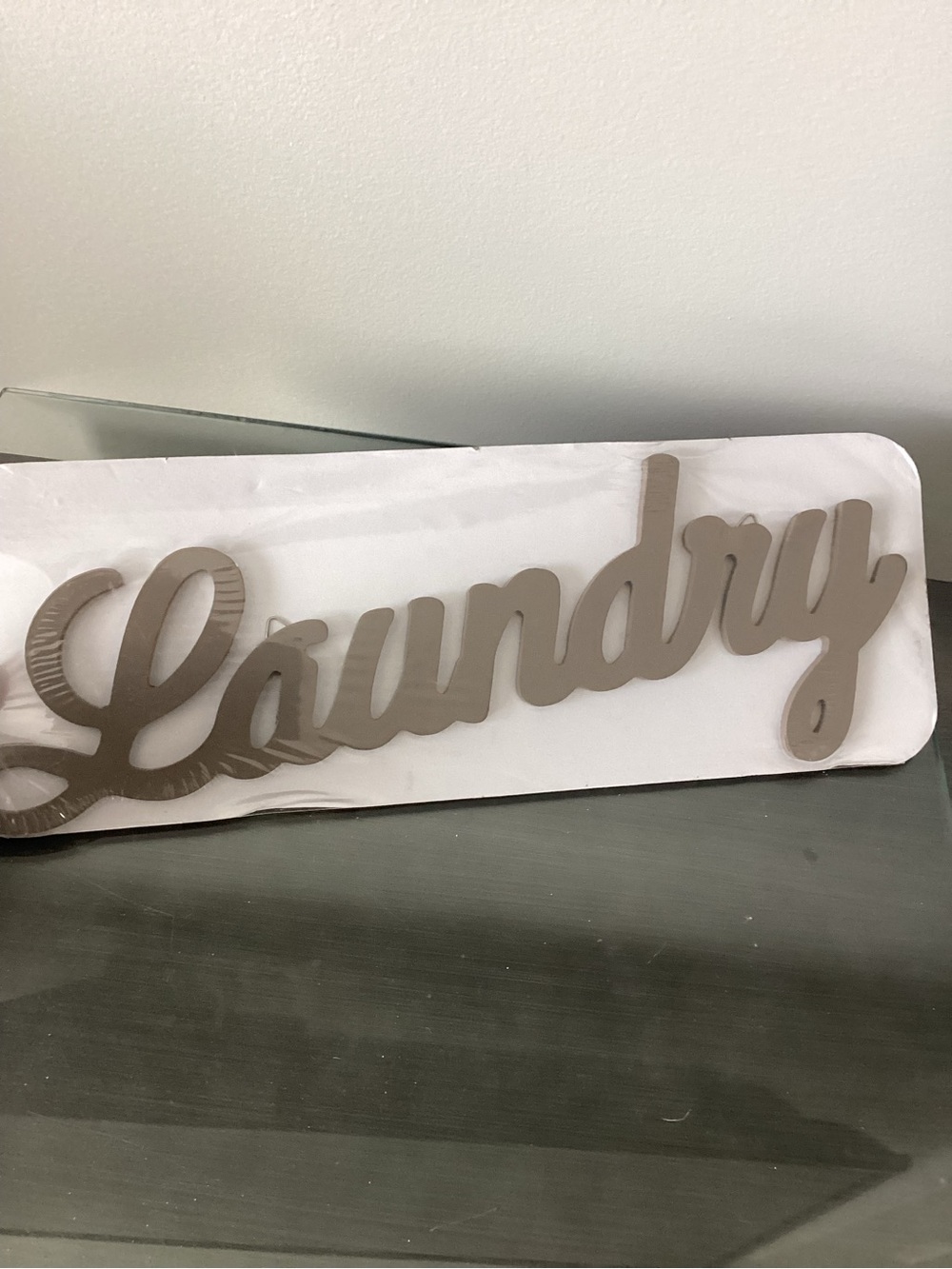 Laundry Script Wall Sign